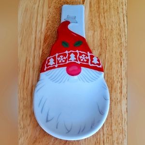 Santa 9" Melamine Spoon Rest New